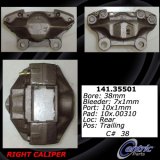 Rear Right Unloaded Rebuilt Brake Caliper Mercedes 141.35501