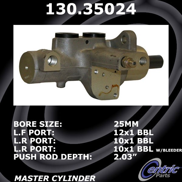 Centric Brake Master Cylinder 1998 1999 S600 130.35024 [130.35024] 551.00 Auto Brake