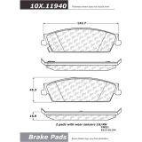 Rear C-Tek Semi-Metallic Brake Pads GM Chevy 102.11940