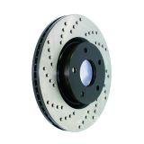 Front Left STOPTECH Cross Drilled Brake Rotor Volvo 128.39032L